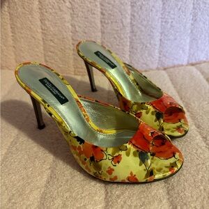 Dolce & Gabbana Floral Heels - Yellow and Red